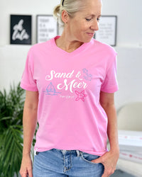 Herzlein® T-Shirt "Sand & Meer" in Rosa