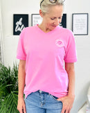 Herzlein® T-Shirt "Strand Sonne Pures Glück" in Rosa