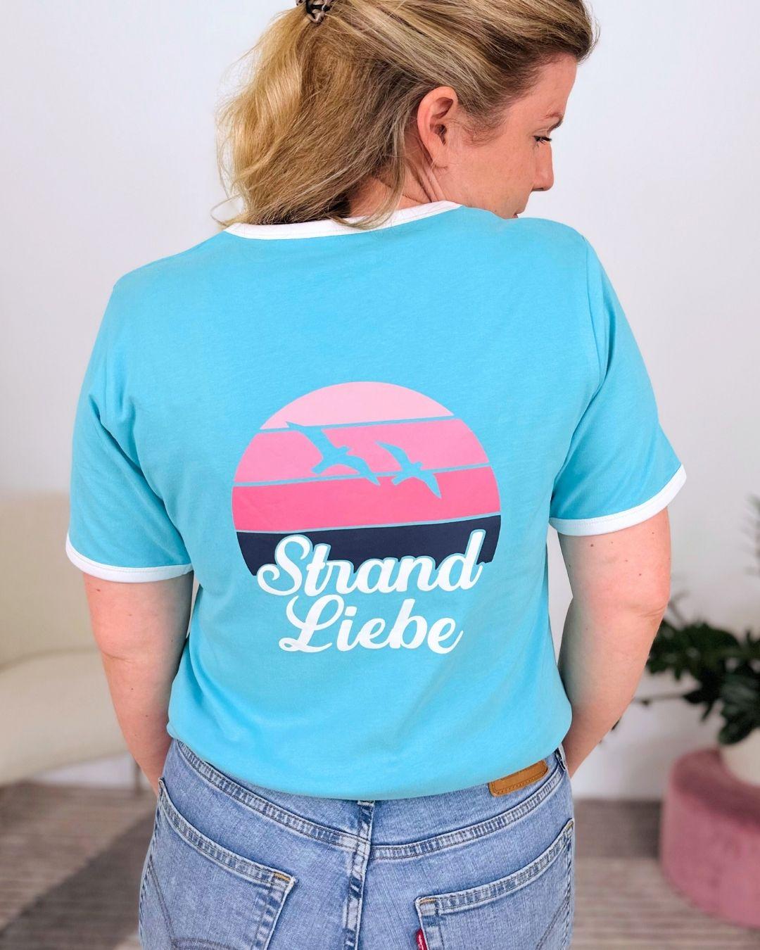 Herzlein® T-Shirt "Strandliebe" in Himmelblau
