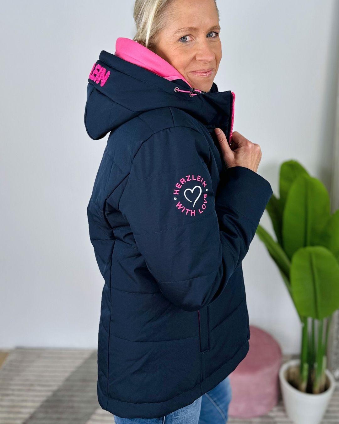 Herzlein® Jacke in Navy Blau