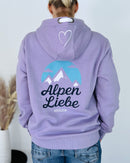 Herzlein® Hoodie "Alpenliebe" in Lavendel