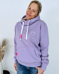 Herzlein® Hoodie "Alpenliebe" in Lavendel