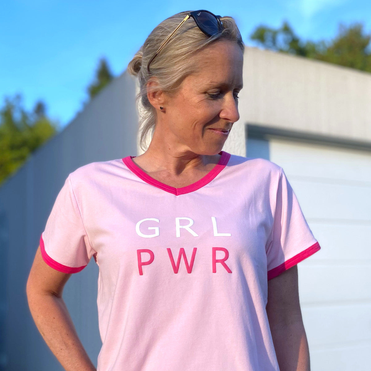 Herzlein® T-Shirt "GRL PWR" in Rosa