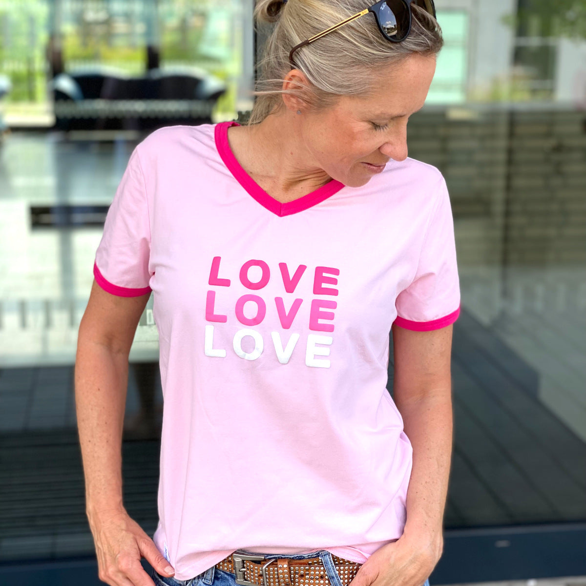 Herzlein® T-Shirt "LOVE" in Rosa