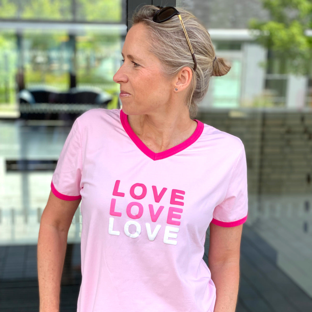 Herzlein® T-Shirt "LOVE" in Rosa