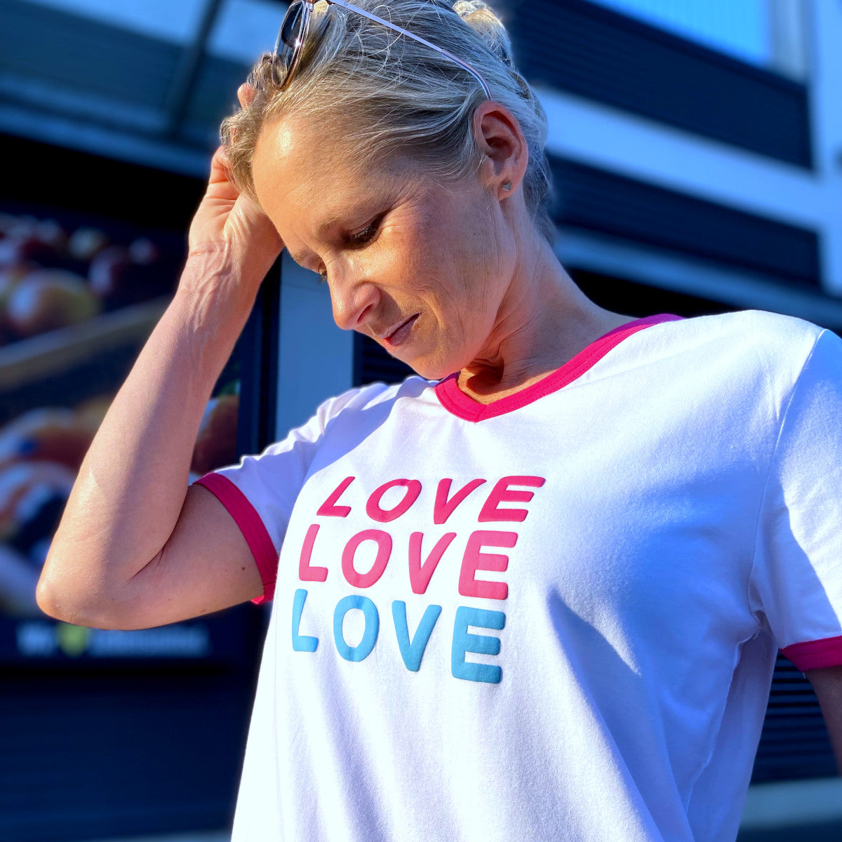 Herzlein® T-Shirt "LOVE" in Weiß