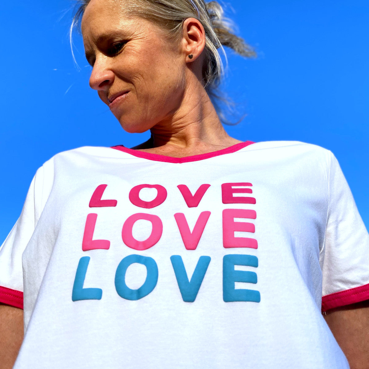Herzlein® T-Shirt "LOVE" in Weiß