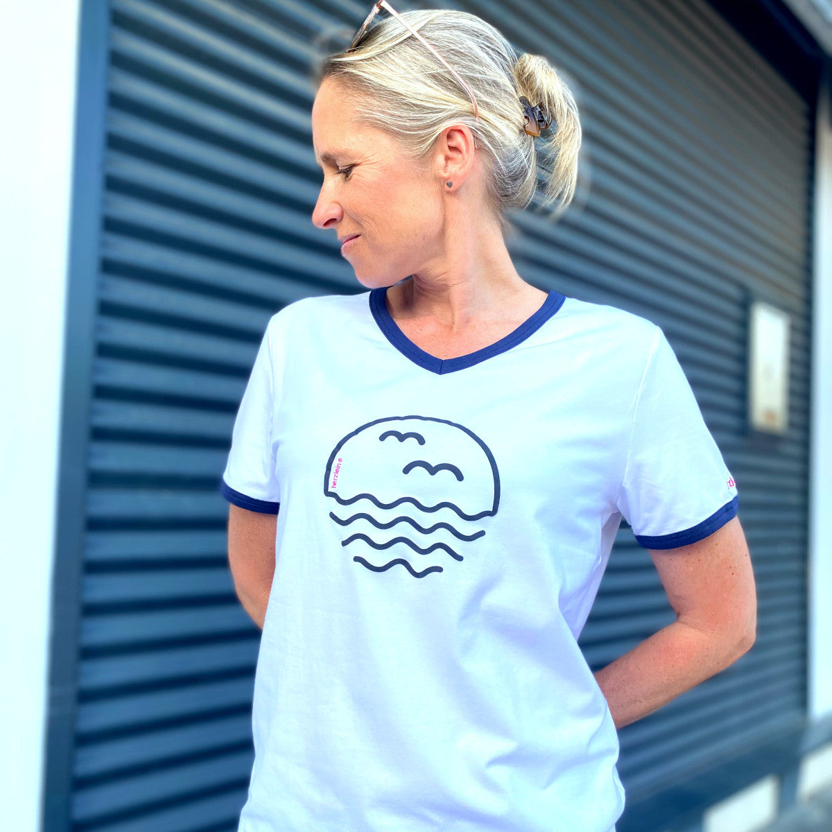 Herzlein® T-Shirt "Möwen" in Weiß