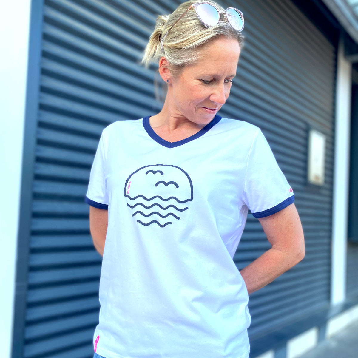 Herzlein® T-Shirt "Möwen" in Weiß