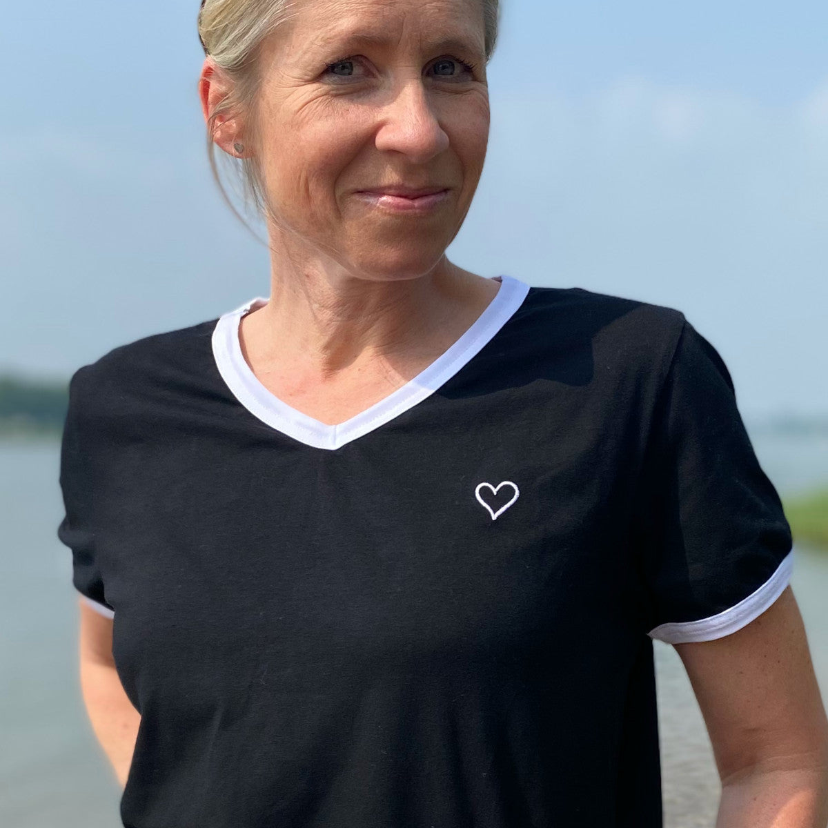 Herzlein® T-Shirt "Louisa" in Schwarz
