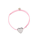 Herzlein® Armband, hübsches Armbändchen mit Herz Herzchen in Silber