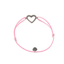Herzlein® Armband, hübsches Armbändchen mit Herz Herzchen in Silberfarbe
