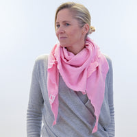 Herzlein® Dreieckstuch Dreieckstücher Musselin Baumwolle "Jana" in Rosa