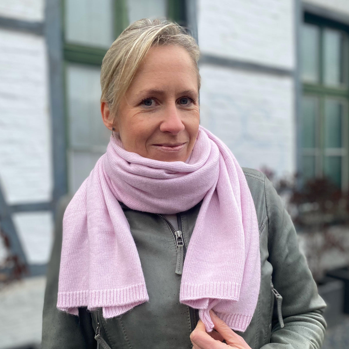 Herzlein® Kaschmir Schal in Alt Rosa