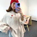 Herzlein Musselin Blouse Shirt Baumwolle Creme für Damen
