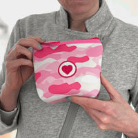 Süße Herzlein® Tasche Täschchen Kulturbeutel Kulturtasche aus Neopren mit Herz Herzchen Stick